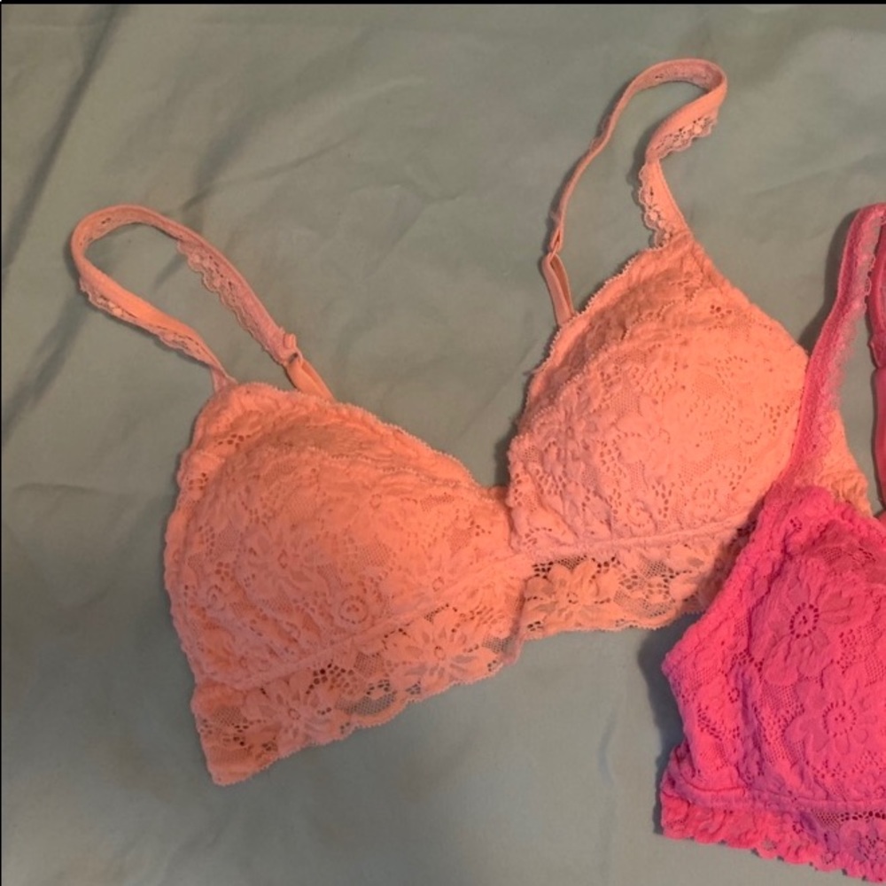Aerie bralette peach